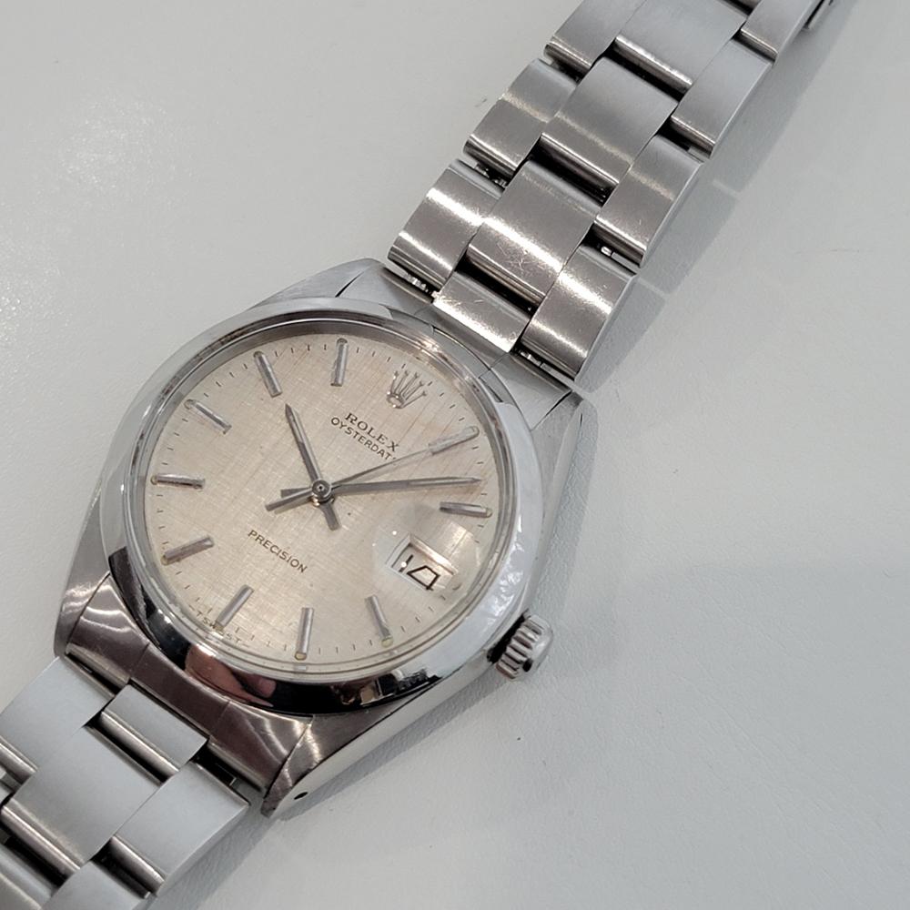 Uomo Rolex Oysterdate Precision 6694 Carica manuale 1960 Vintage Swiss RA271 2