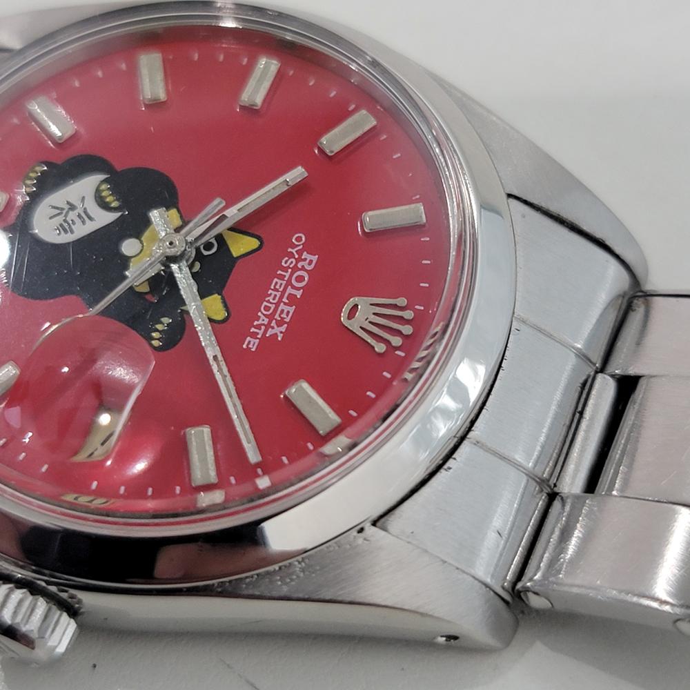 Rolex Oysterdate Precision 6694 34mm Maneki Neko Quadrante personalizzato 1970s RA415S 2