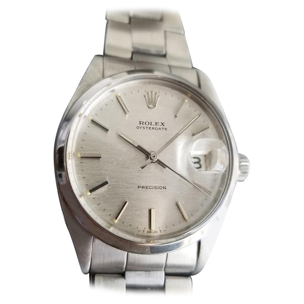 Mens Rolex Oysterdate Precision 6694 Hand-Wind, c.1970s Vintage RA123