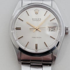 Mens Rolex Oysterdate Precision Ref 6694 1970s 34mm Manual Wind Vintage RA504