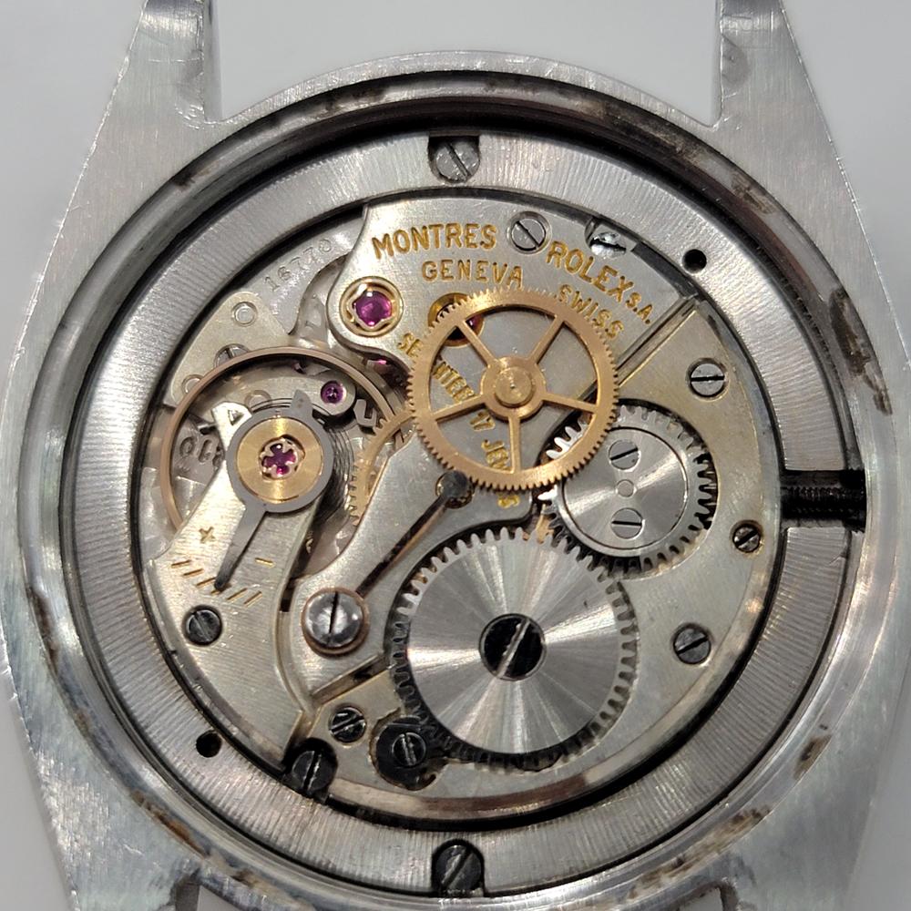 Mens Rolex Oysterdate Precision Ref 6694 34mm 1960s Manual Wind Vintage RJC187S For Sale 8