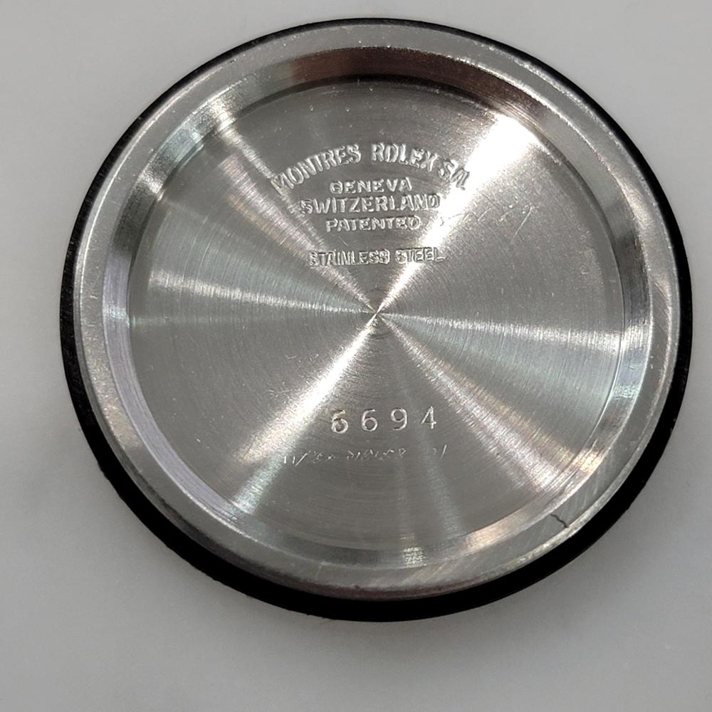 Mens Rolex Oysterdate Precision Ref 6694 34mm 1970s Manual Wind Vintage RA504B For Sale 8
