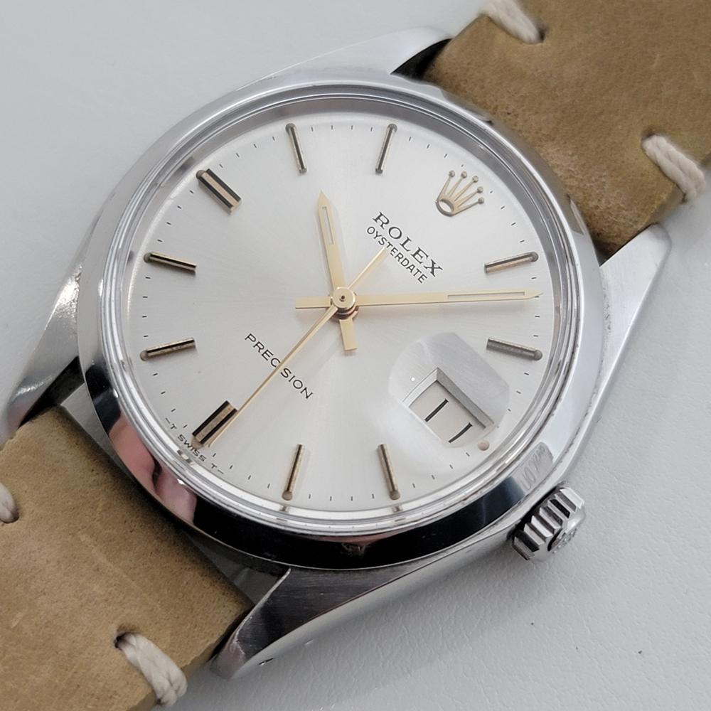 Men's Mens Rolex Oysterdate Precision Ref 6694 34mm 1970s Manual Wind Vintage RA504B For Sale
