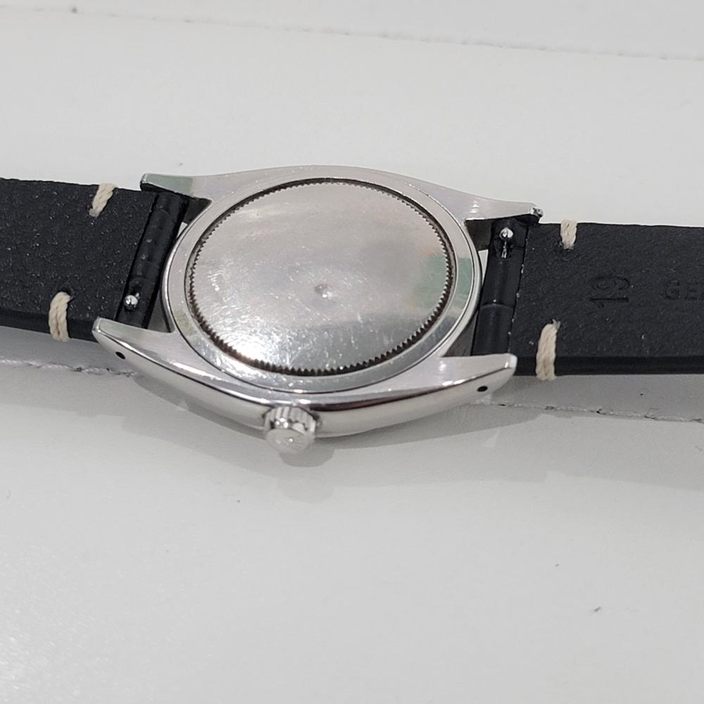 Mens Rolex Oysterdate Precision Ref 6694 34mm Hand Wind 1950s Vintage RA425B 6