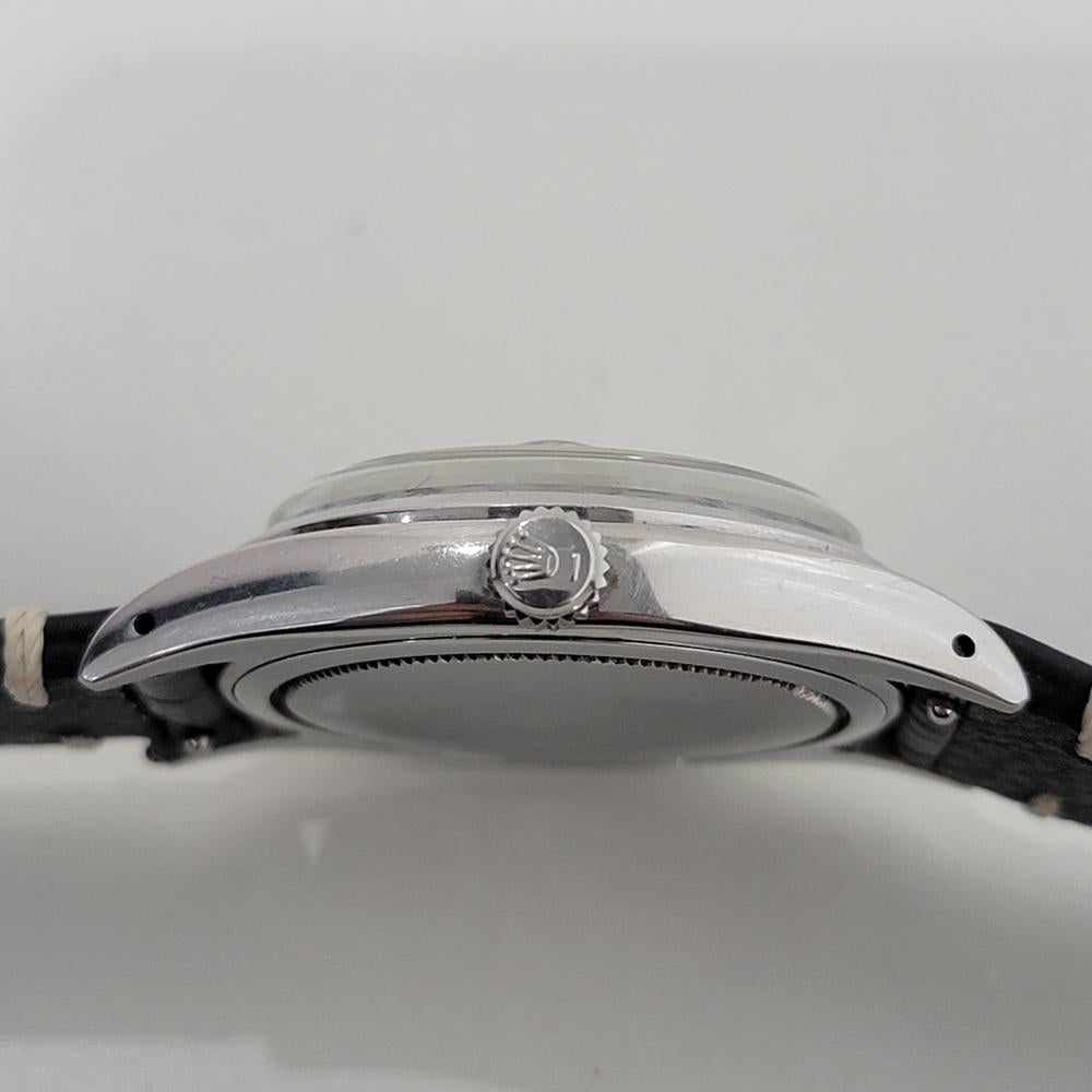 Mens Rolex Oysterdate Precision Ref 6694 34mm Hand Wind 1950s Vintage RA425B 5