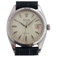 Mens Rolex Oysterdate Precision Ref 6694 34mm Hand Wind 1950s Vintage RA425B