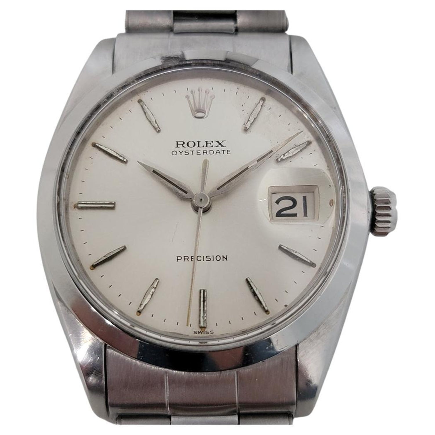 Mens Rolex Oysterdate Precision Ref 6694 Hand-Wind 1960s Swiss RJC197 For  Sale at 1stDibs