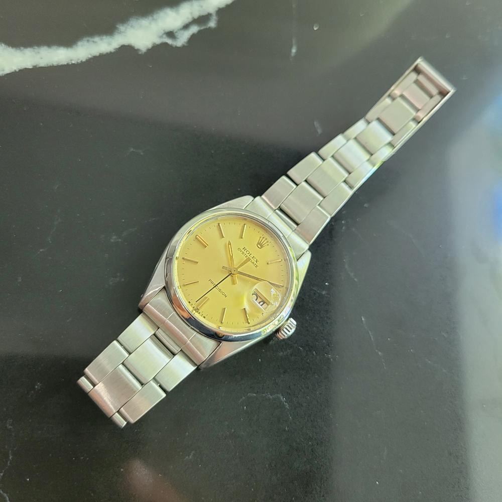 Herren Rolex Oysterdate Precision Ref 6694 Handgetrieben 1960er Jahre Vintage MA204 1