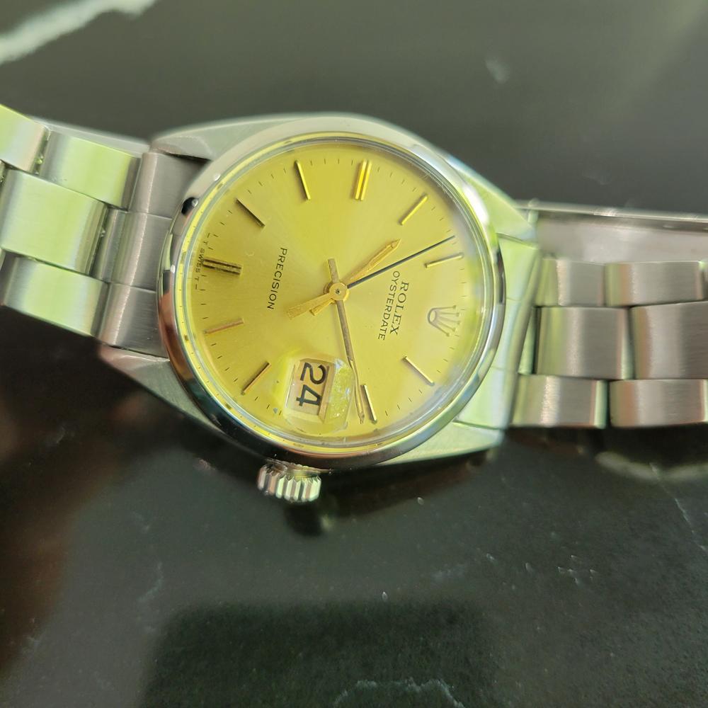 Herren Rolex Oysterdate Precision Ref 6694 Handgetrieben 1960er Jahre Vintage MA204 2