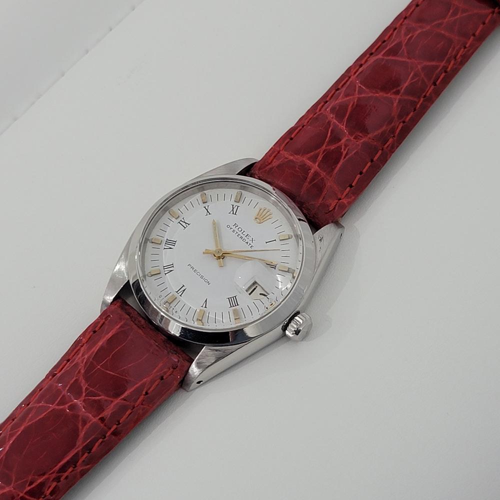 Rolex Oysterdate Precision Ref 6694 Handgeflügelt 1960er Jahre Vintage RA189R 1
