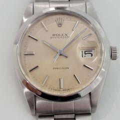 Mens Rolex Oysterdate Precision Ref 6694 Hand Wind 1970s Vintage RA287