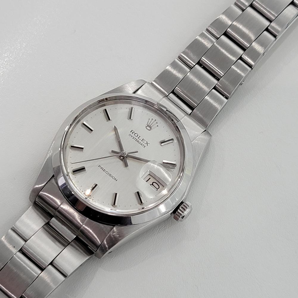 Men's Mens Rolex Oysterdate Precision Ref 6694 Hand Wind 1970s Vintage RA289 For Sale