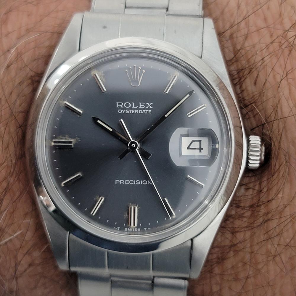 Herren Rolex Oysterdate Precision Ref 6694 Handgetrieben 1970er Jahre Vintage RJC129 9