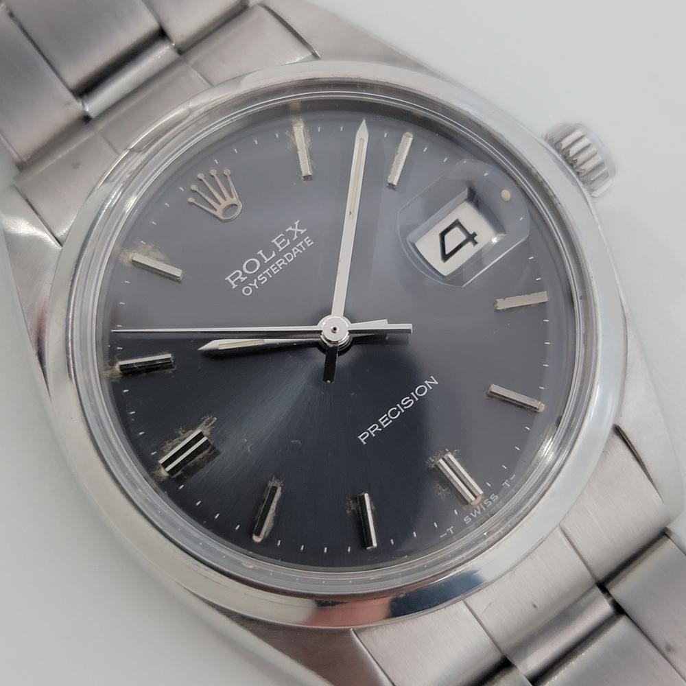 Herren Rolex Oysterdate Precision Ref 6694 Handgetrieben 1970er Jahre Vintage RJC129 im Zustand „Hervorragend“ in Beverly Hills, CA