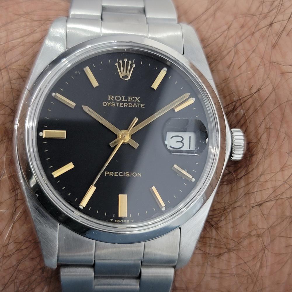 Mens Rolex Oysterdate Precision Ref 6694 Hand-Wind 1980s Swiss RA188 8