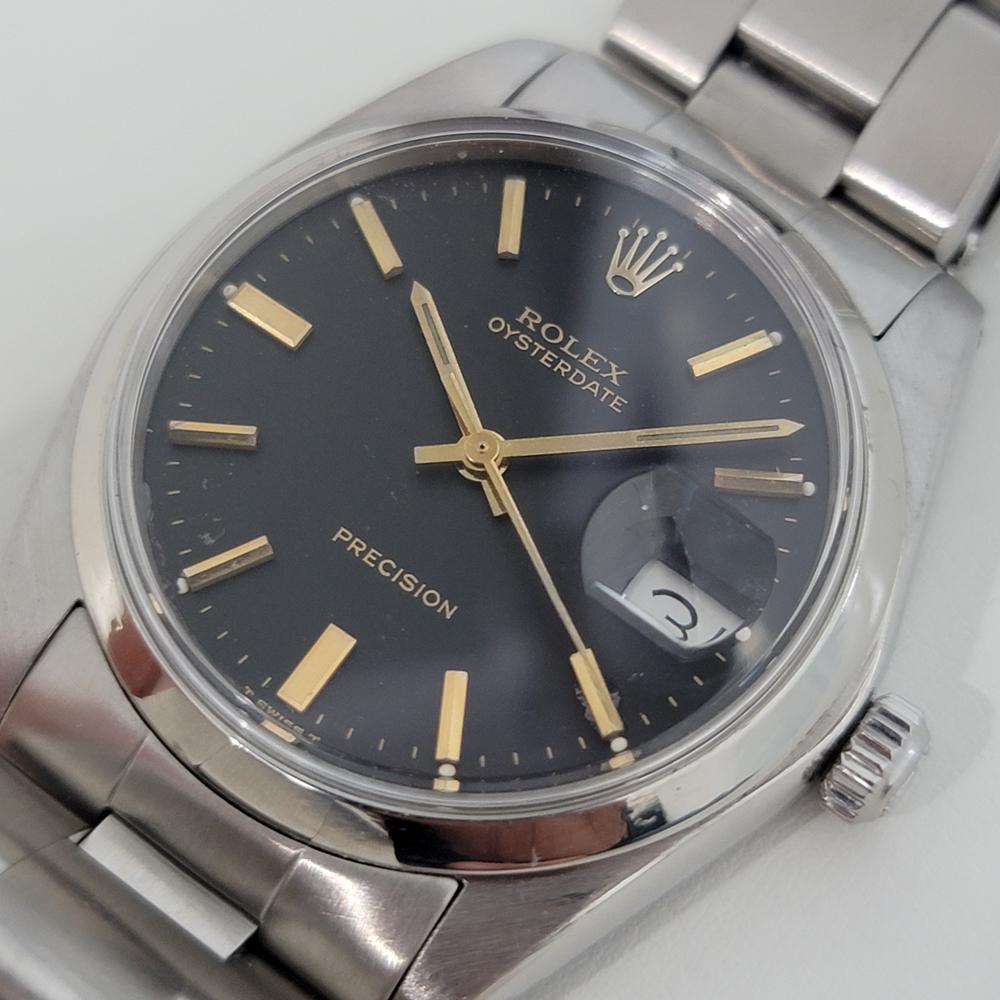 Men's Mens Rolex Oysterdate Precision Ref 6694 Hand-Wind 1980s Swiss RA188
