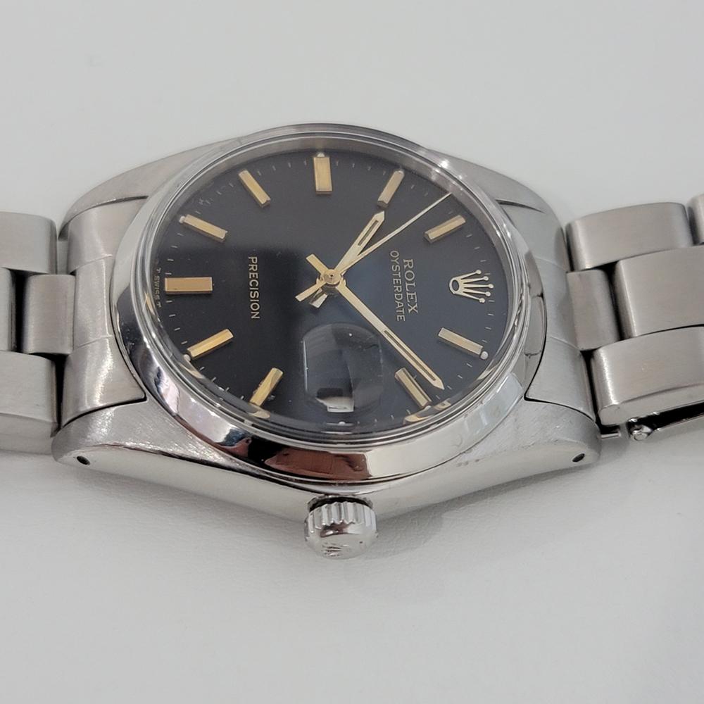 Mens Rolex Oysterdate Precision Ref 6694 Hand-Wind 1980s Swiss RA188 2