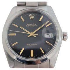 Retro Mens Rolex Oysterdate Precision Ref 6694 Hand-Wind 1980s Swiss RA188