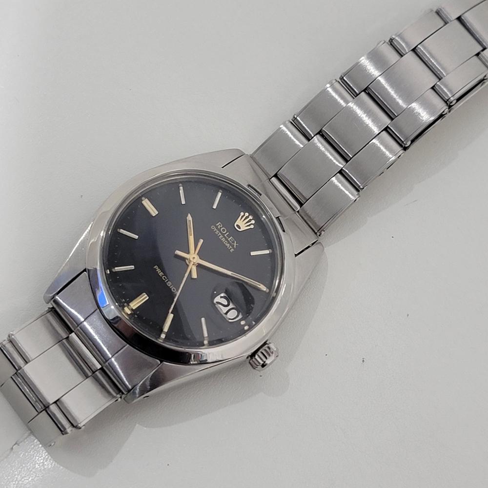 Mens Rolex Oysterdate Precision Ref 6694 34mm Manual Wind 1960s Swiss RA447 2