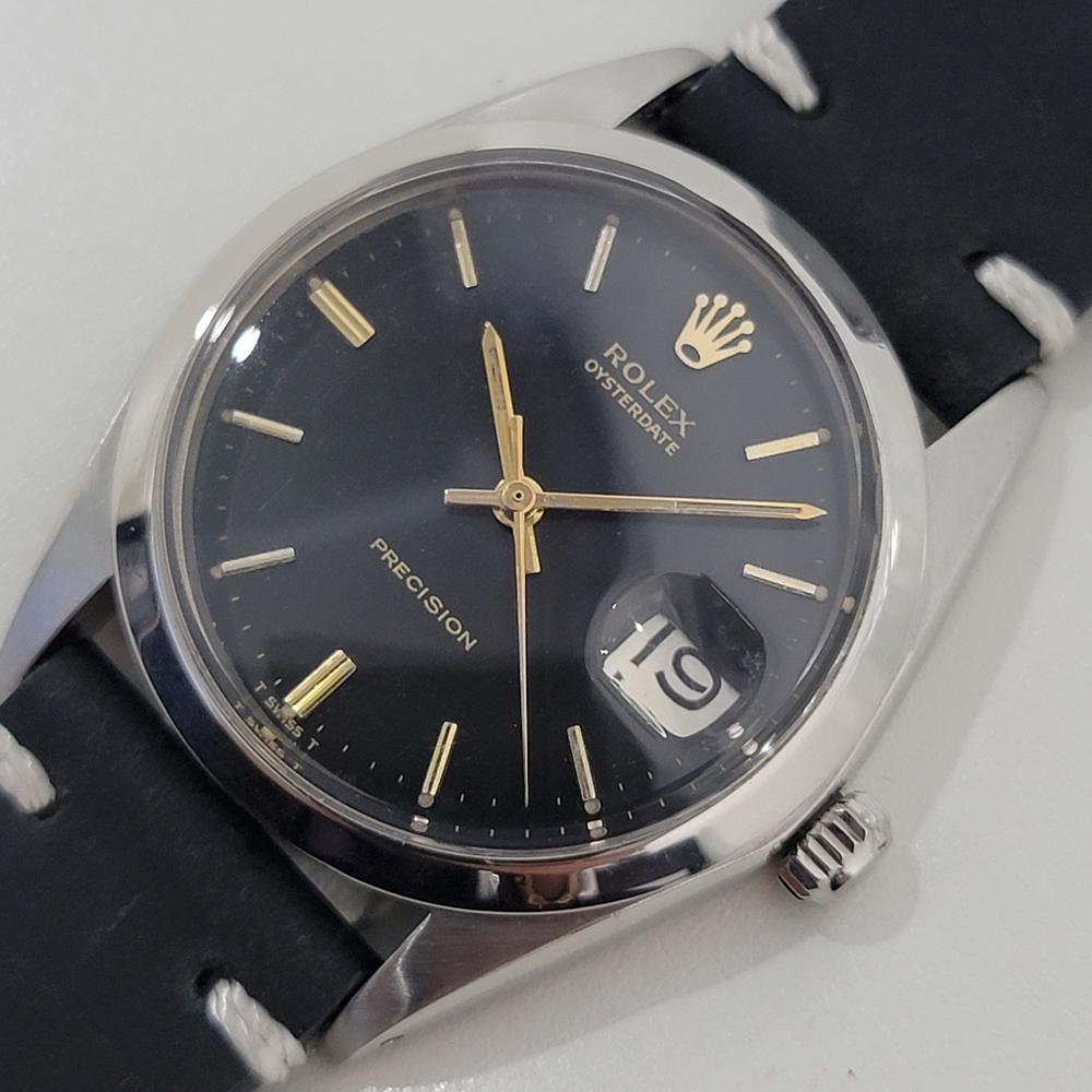 Men's Mens Rolex Oysterdate Precision Ref 6694 34mm Manual Wind 1960s Swiss RA447B