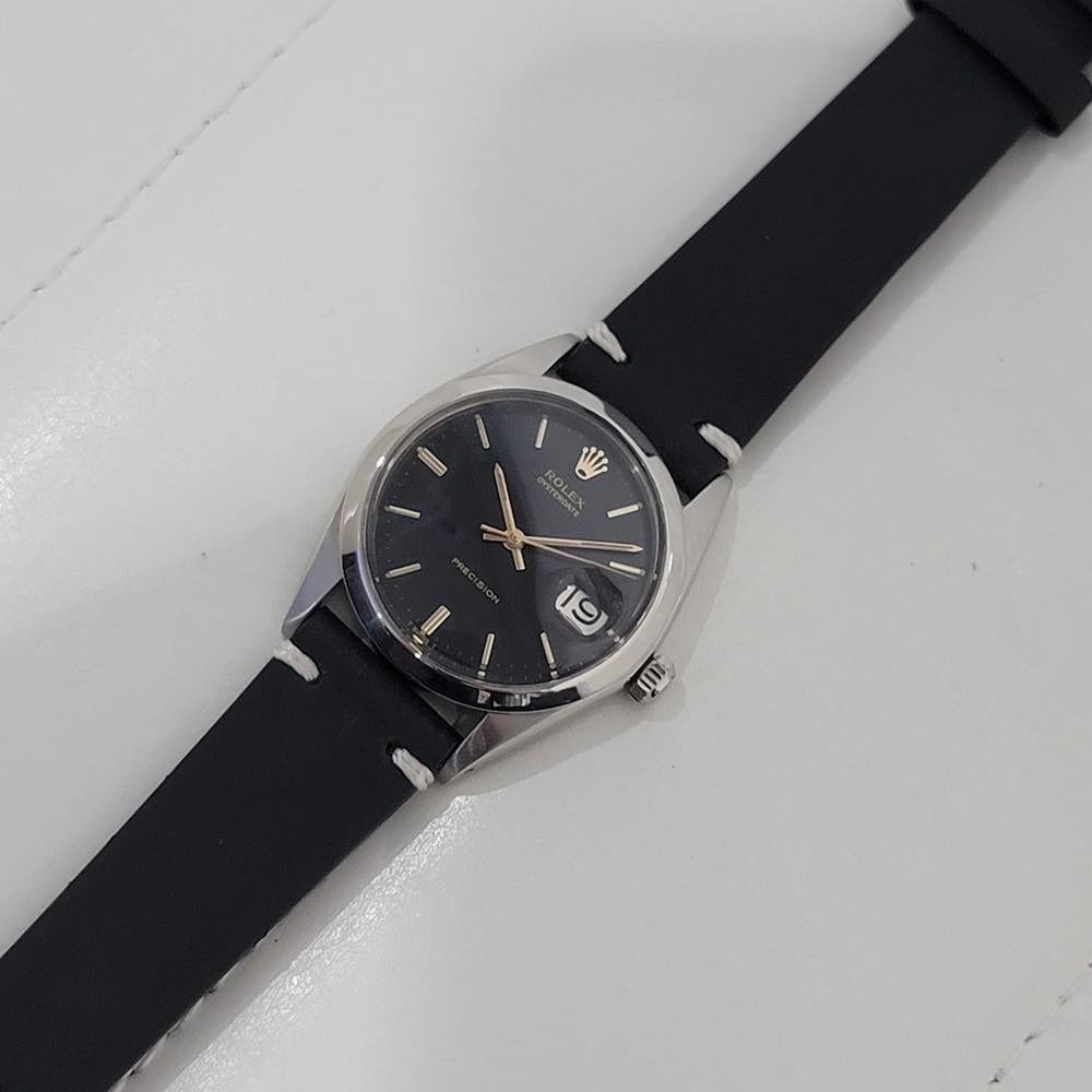 Mens Rolex Oysterdate Precision Ref 6694 34mm Manual Wind 1960s Swiss RA447B 3