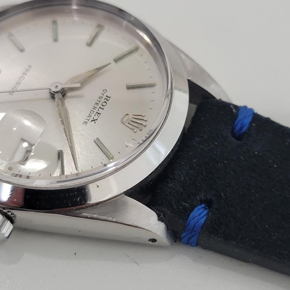 Mens Rolex Oysterdate Precision Ref 6694 34mm Manual Wind 1960s Swiss RA450B 2
