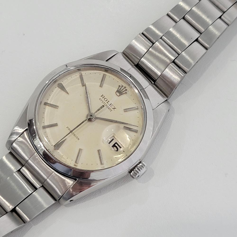 Uomo Rolex Oysterdate Precision Ref 6694 34mm Carica manuale 1960 Vintage RA207S 1