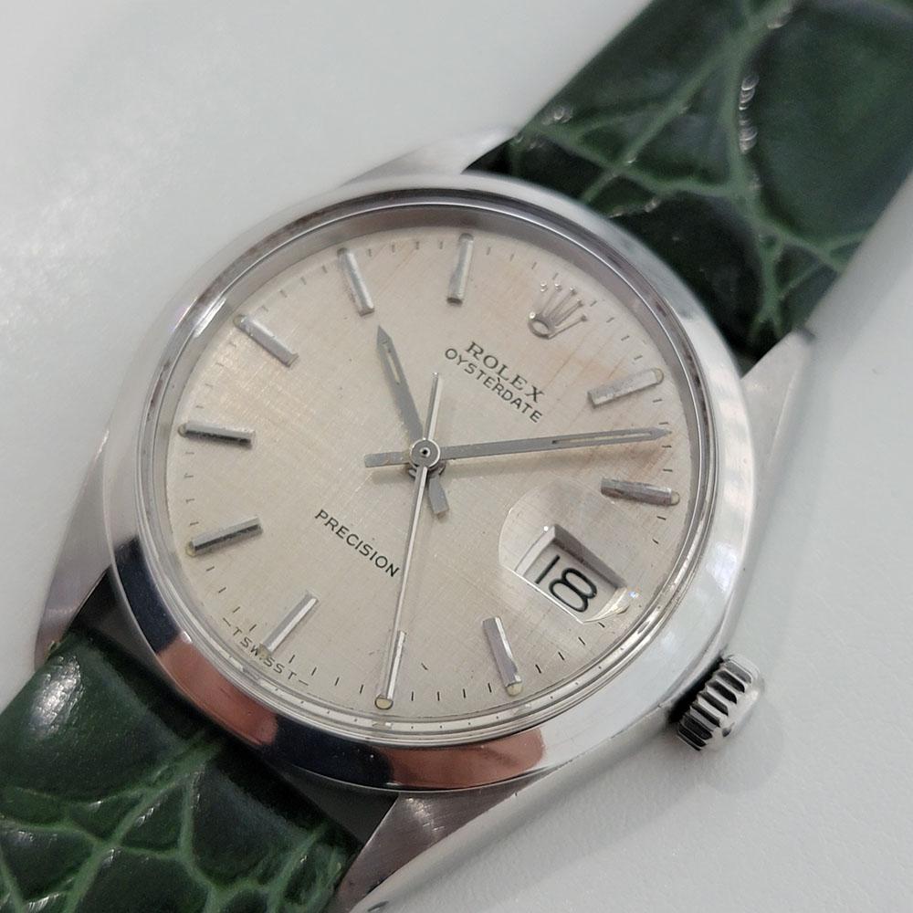 Rolex Oysterdate Precision Réf. 6694 à remontage manuel, pour hommes, années 1960, vintage RA271G Pour hommes en vente