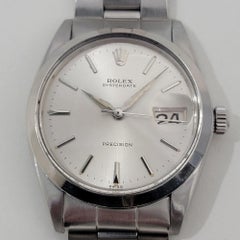 Mens Rolex Oysterdate Precision Ref 6694 34mm Manual Wind 1960s Vintage RA450S