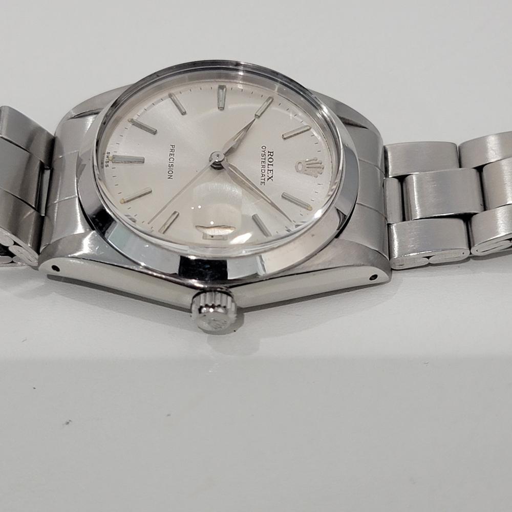 Rolex Oysterdate Precision Ref 6694 34mm a carica manuale 1960s Vintage RA450S 1