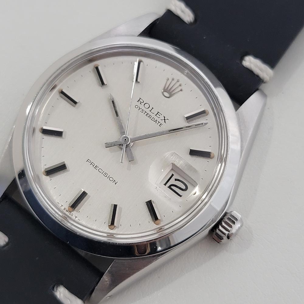De los hombres Mens Rolex Oysterdate Precision Ref 6694 34mm Manual Wind 1960s Vintage RA503B en venta