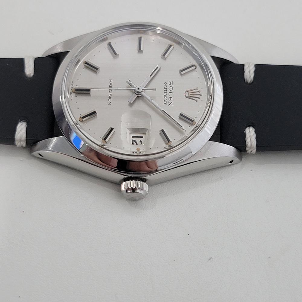 Mens Rolex Oysterdate Precision Ref 6694 34mm Manual Wind 1960s Vintage RA503B en venta 1