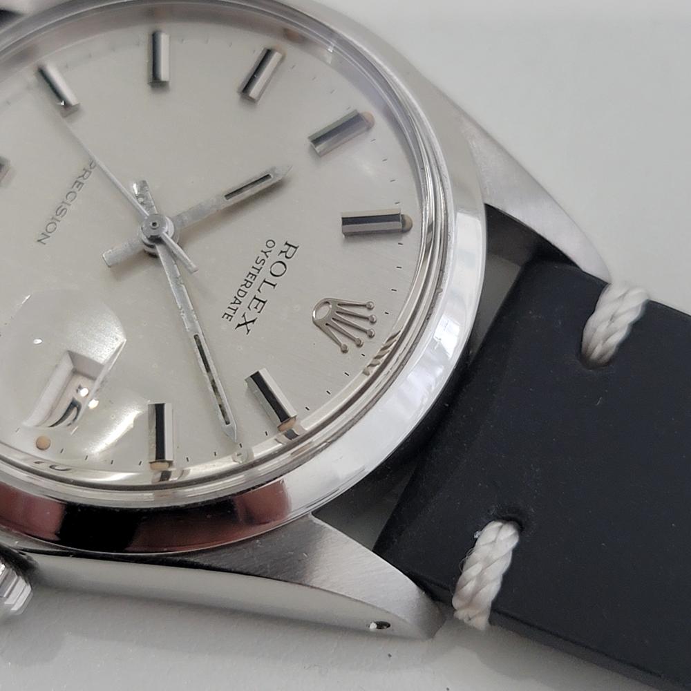 Mens Rolex Oysterdate Precision Ref 6694 34mm Manual Wind 1960s Vintage RA503B en venta 2