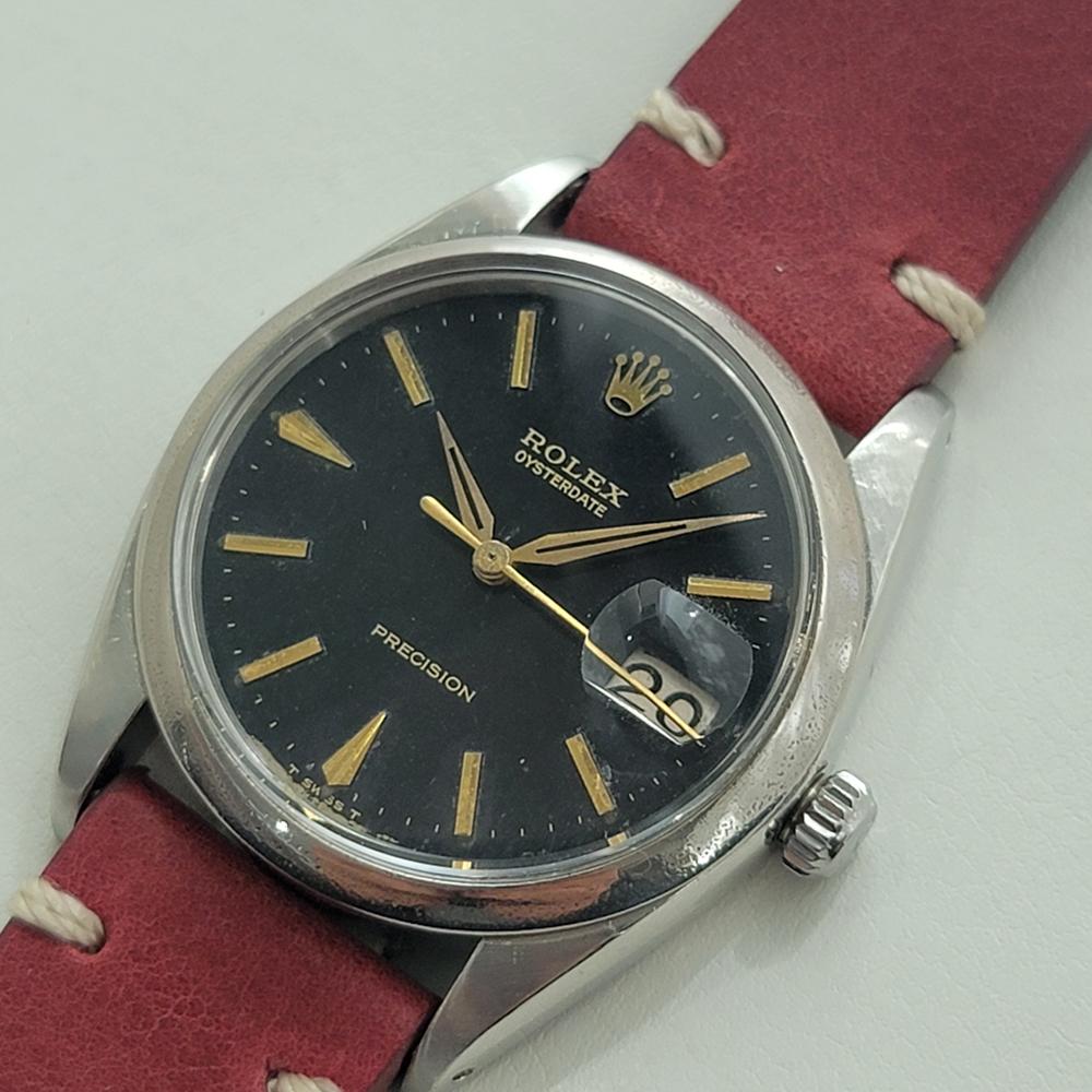 Men's Mens Rolex Oysterdate Precision Ref 6694 34mm Manual Wind 1960s Vintage RJC187R For Sale