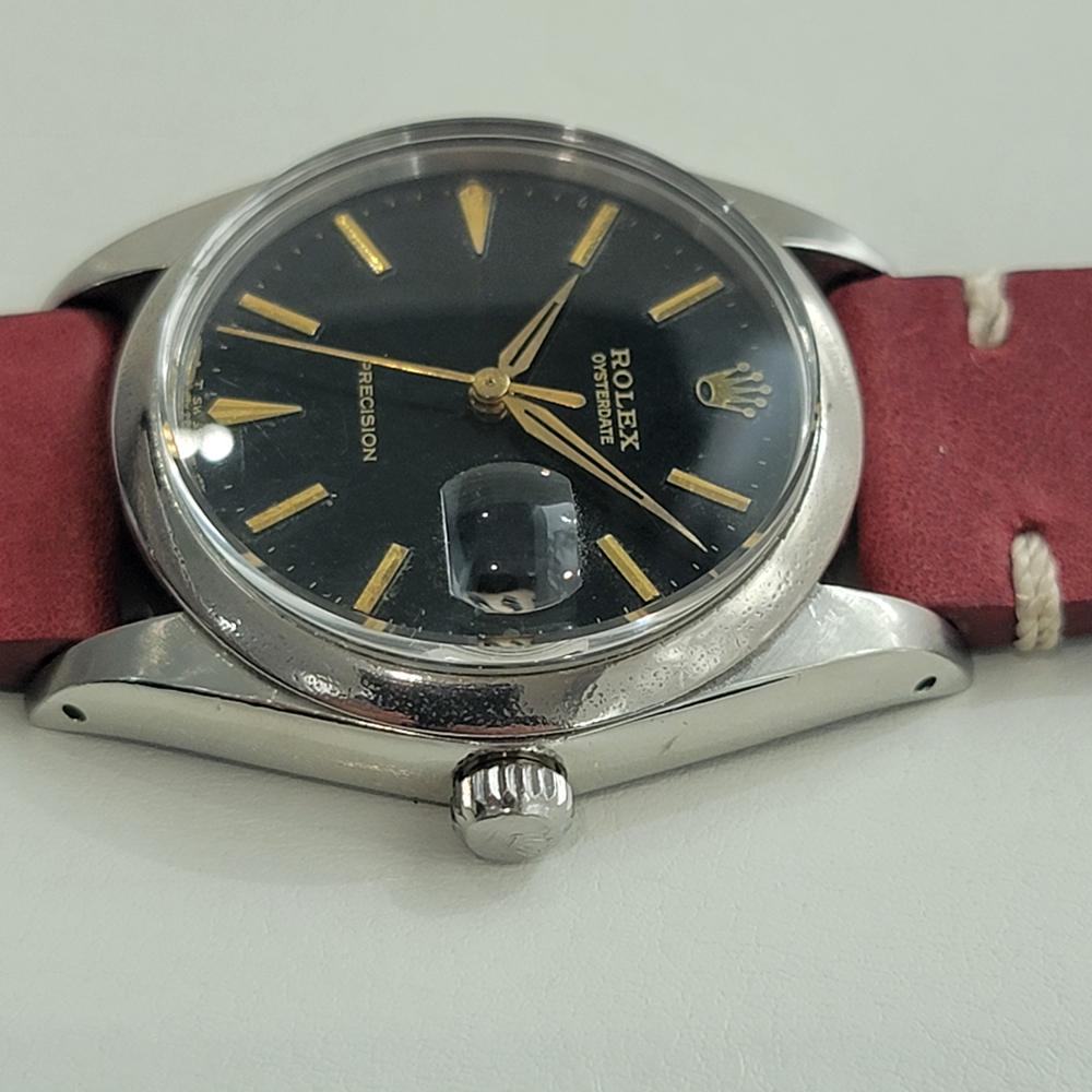 Mens Rolex Oysterdate Precision Ref 6694 34mm Manual Wind 1960s Vintage RJC187R For Sale 1