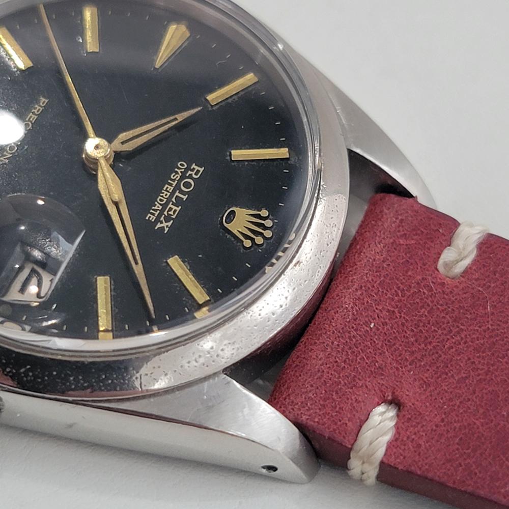 Mens Rolex Oysterdate Precision Ref 6694 34mm Manual Wind 1960s Vintage RJC187R For Sale 2