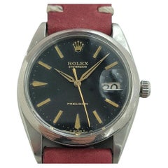 Mens Rolex Oysterdate Precision Ref 6694 34mm Manual Wind 1960s Vintage RJC187R