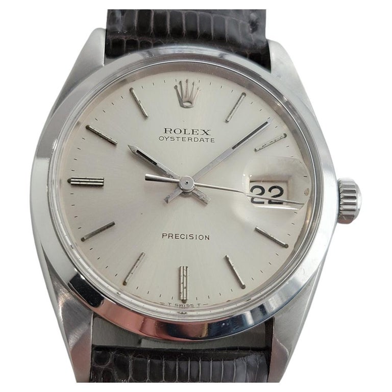 Mens Rolex Oysterdate Precision Ref 6694 Manual Wind 1960s Vintage RJC195G  For Sale at 1stDibs