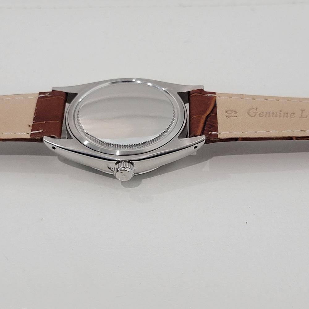 Mens Rolex Oysterdate Precision Ref 6694 34mm Manual Wind 1970s Vintage RA413 6