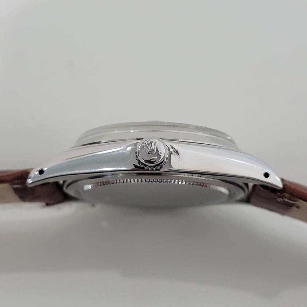 Mens Rolex Oysterdate Precision Ref 6694 34mm Manual Wind 1970s Vintage RA413 5