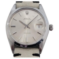 Mens Rolex Oysterdate Precision Ref 6694 34mm Manual Wind 1970s Vintage RA413