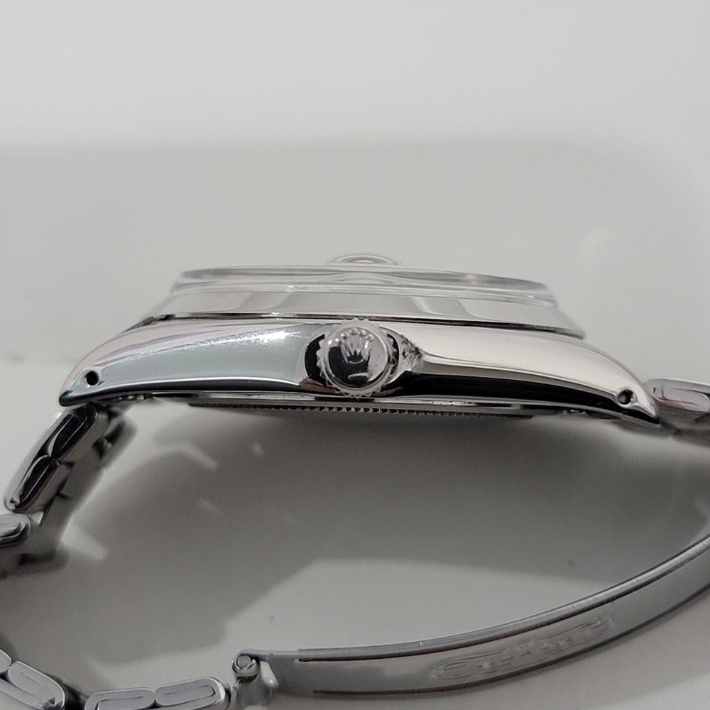 Mens Rolex Oysterdate Precision Ref 6694 34mm Manual Wind 1970s Vintage RA413S 4