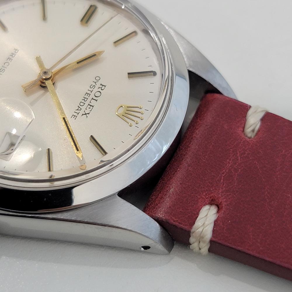Mens Rolex Oysterdate Precision Ref 6694 34mm Manual Wind 1970s Vintage RA414 en venta 2