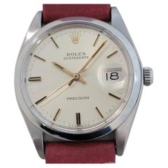 Mens Rolex Oysterdate Precision Ref 6694 34mm Manual Wind 1970s Vintage RA414