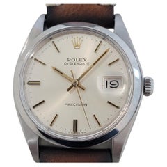 Mens Rolex Oysterdate Precision Ref 6694 34mm Manual Wind 1970s Vintage RA414B