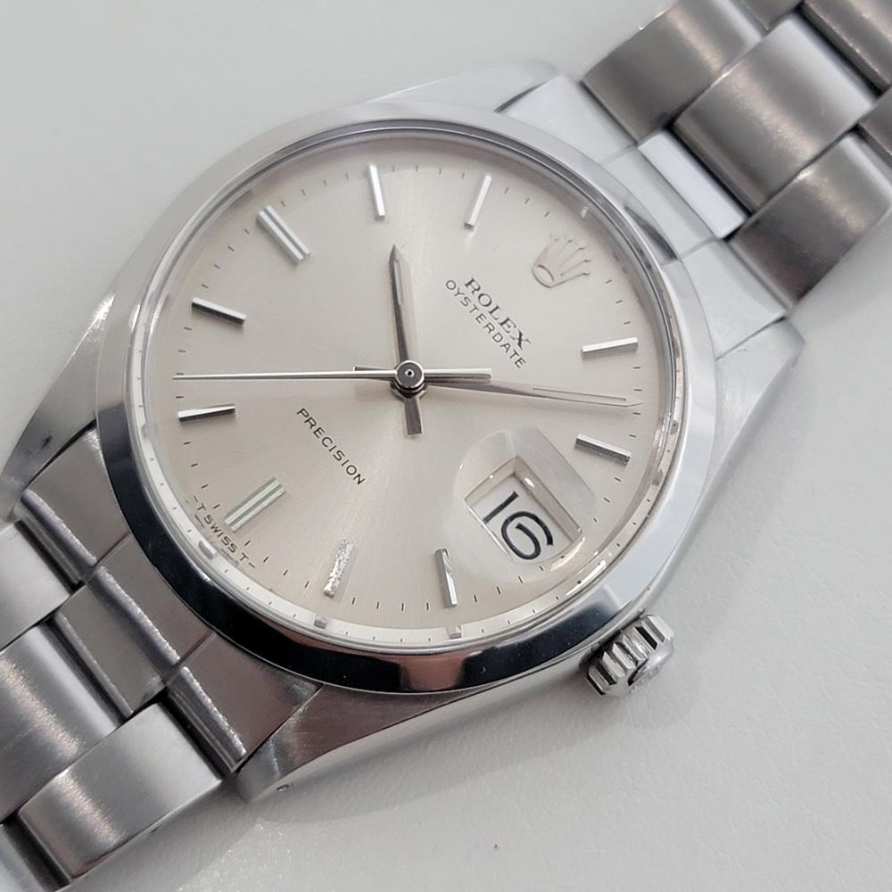 Men's Mens Rolex Oysterdate Precision Ref 6694 34mm Manual Wind 1970s Vintage RA502
