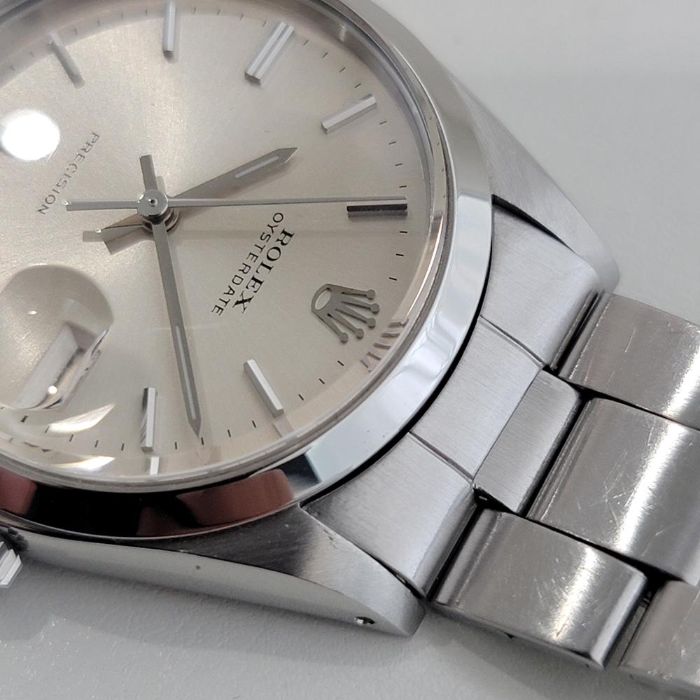 Mens Rolex Oysterdate Precision Ref 6694 34mm Manual Wind 1970s Vintage RA502 2