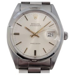 Mens Rolex Oysterdate Precision Ref 6694 34mm Manual Wind 1970s Vintage RA414S