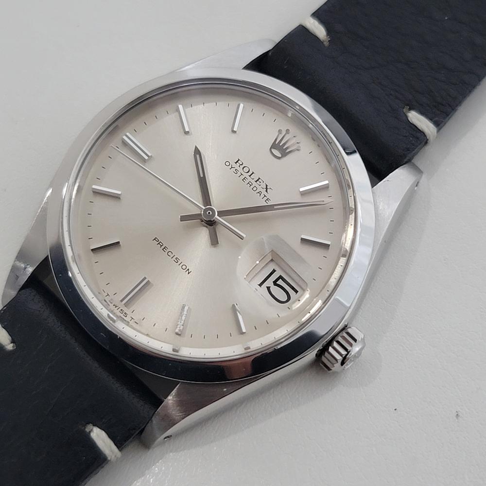 Men's Mens Rolex Oysterdate Precision Ref 6694 34mm Manual Wind 1970s Vintage RA502B