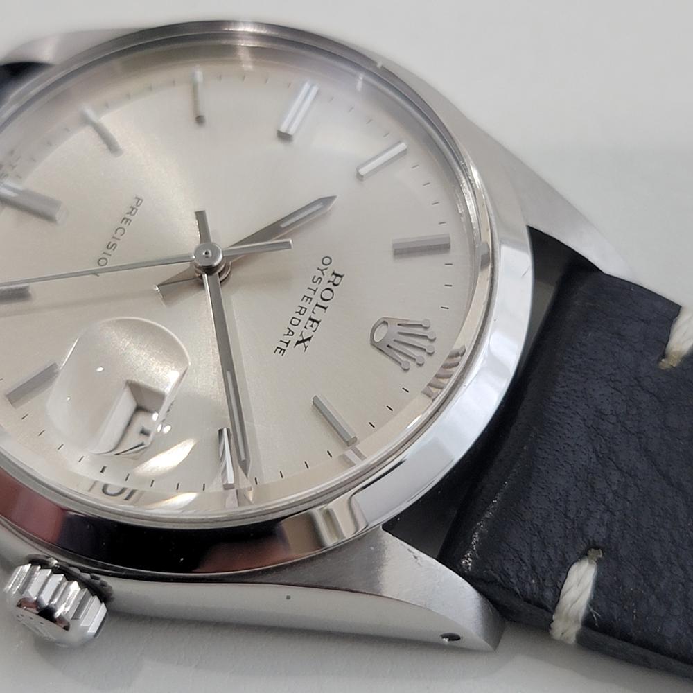 Mens Rolex Oysterdate Precision Ref 6694 34mm Manual Wind 1970s Vintage RA502B 2